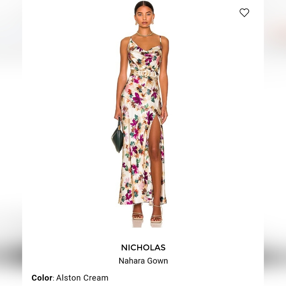 Nicholas Nahara Asymmetric Cowl Neck Dress sz. 4